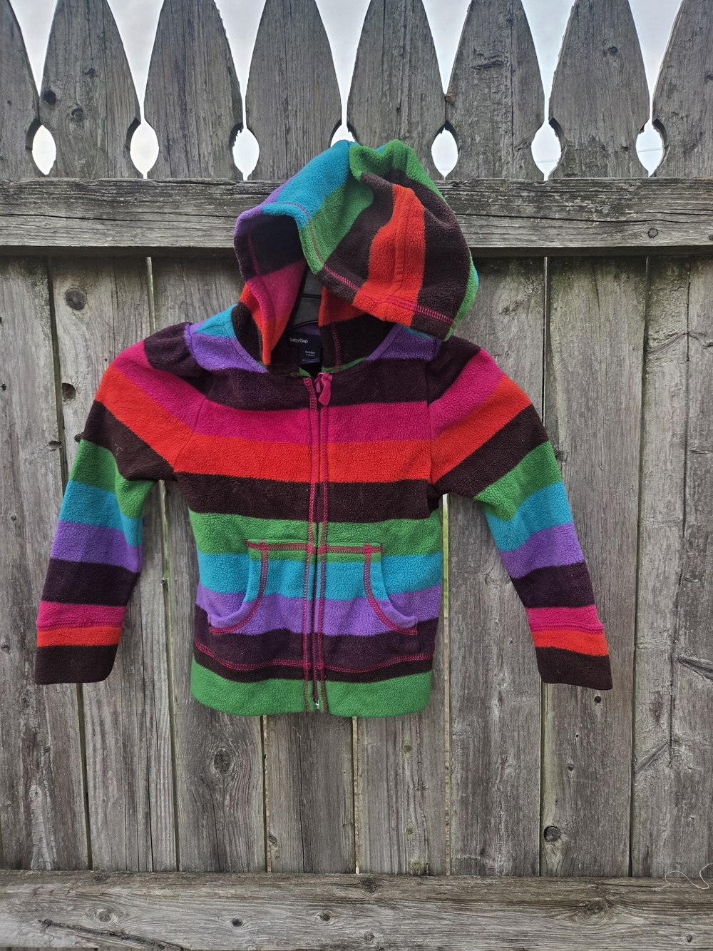 GAP Kids Hooded Zip-Up Sweatshirt - Red, Green, Blue, Purple, Black